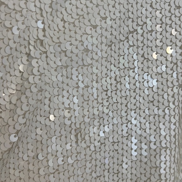 White Sequin Romper - Picture 4 of 6